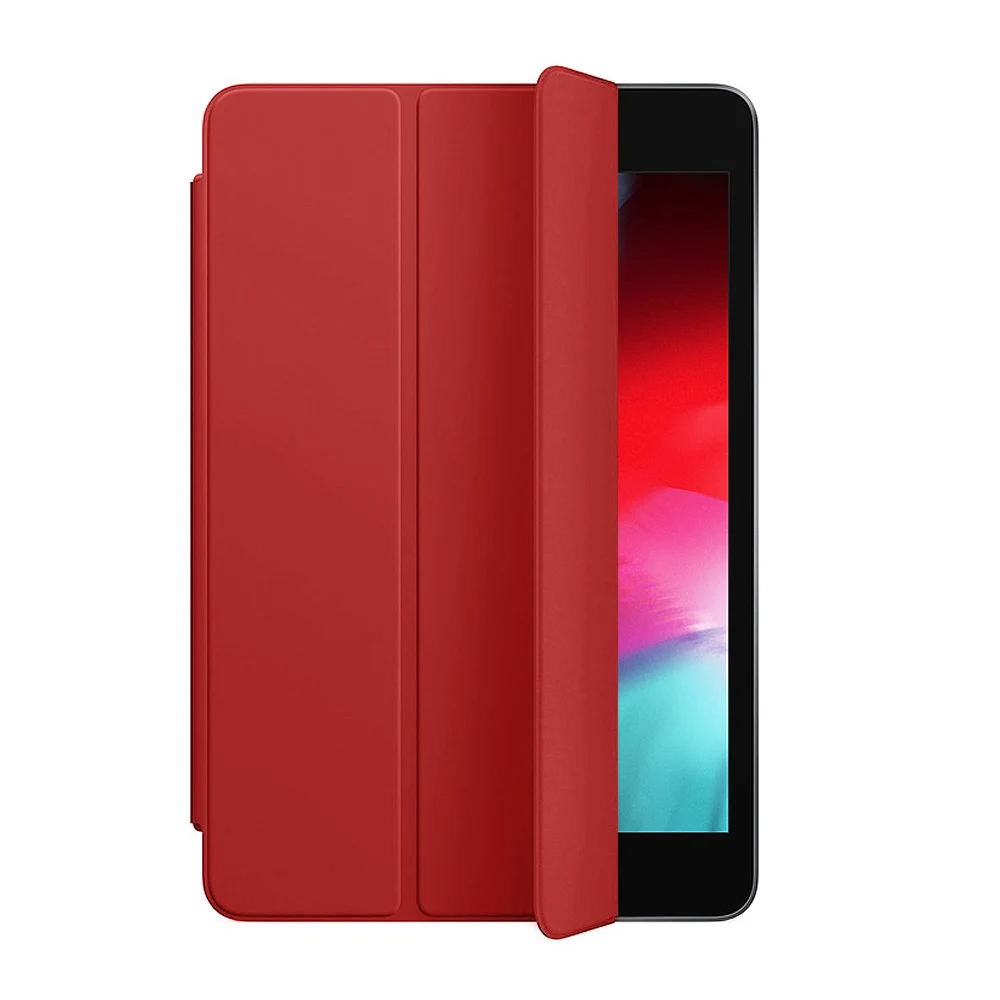 [Подлинный жидкий силикон] смарт-чехол для iPad mini 5, силиконовый чехол, 7,9 дюймов, универсальный протектор, функция сна, складной кронштейн - Цвет: Красный