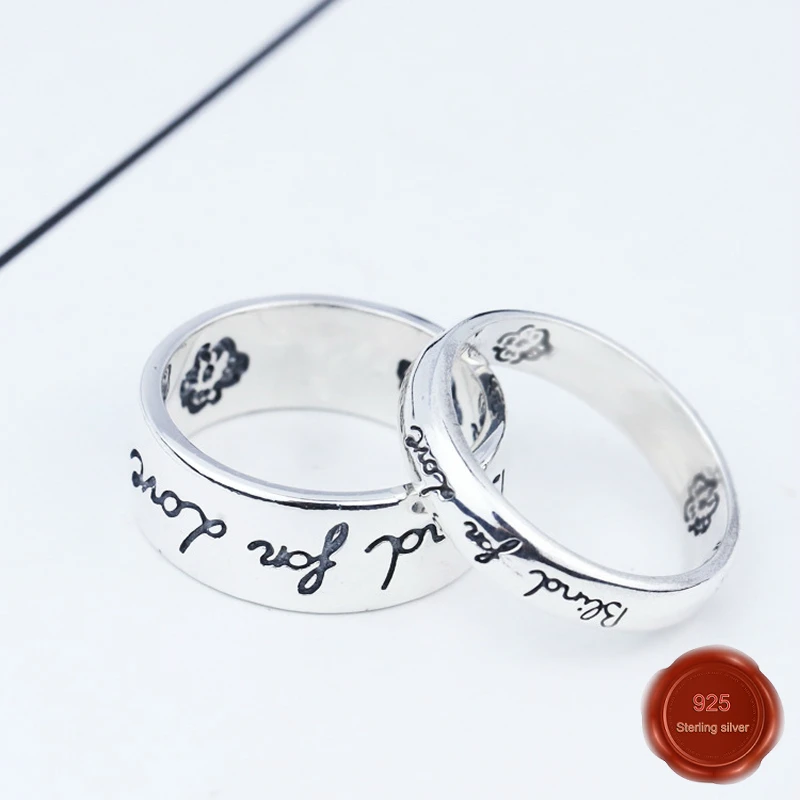 

925 sterling silver ring fashion personality style couple jewelry small lion net red Valentine's day gift jewelry 2019 new hot