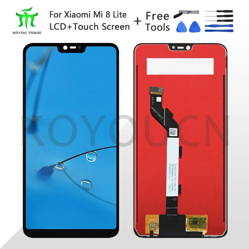 

For Xiaomi Mi 8 lite Lcd Diaplay Screen Replacement LCD Display+TouchScreen 6.26" for Xiaomi Mi 8lite Mi 8 Youth Mi 8Youth+Tools