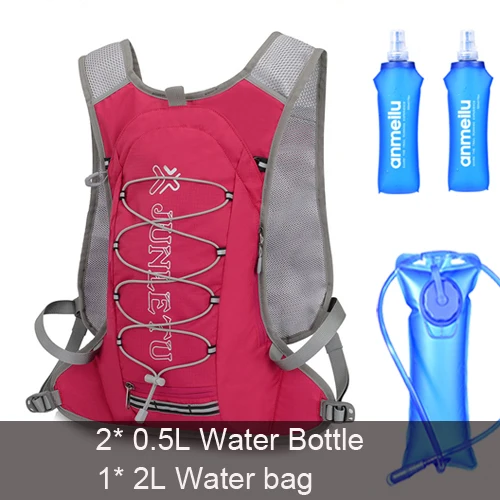 Проточной водой гидратации Trail рюкзак Для женщин Водонепроницаемый ультра светильник Дышащие Беговые марафон воды сумка рюкзак - Цвет: backpack and 3L