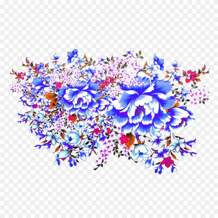 花卉设计 Png图片 花卉桌面壁纸 蓝花背景 Png透明png图片素材免费下载 图片编号 Png素材网