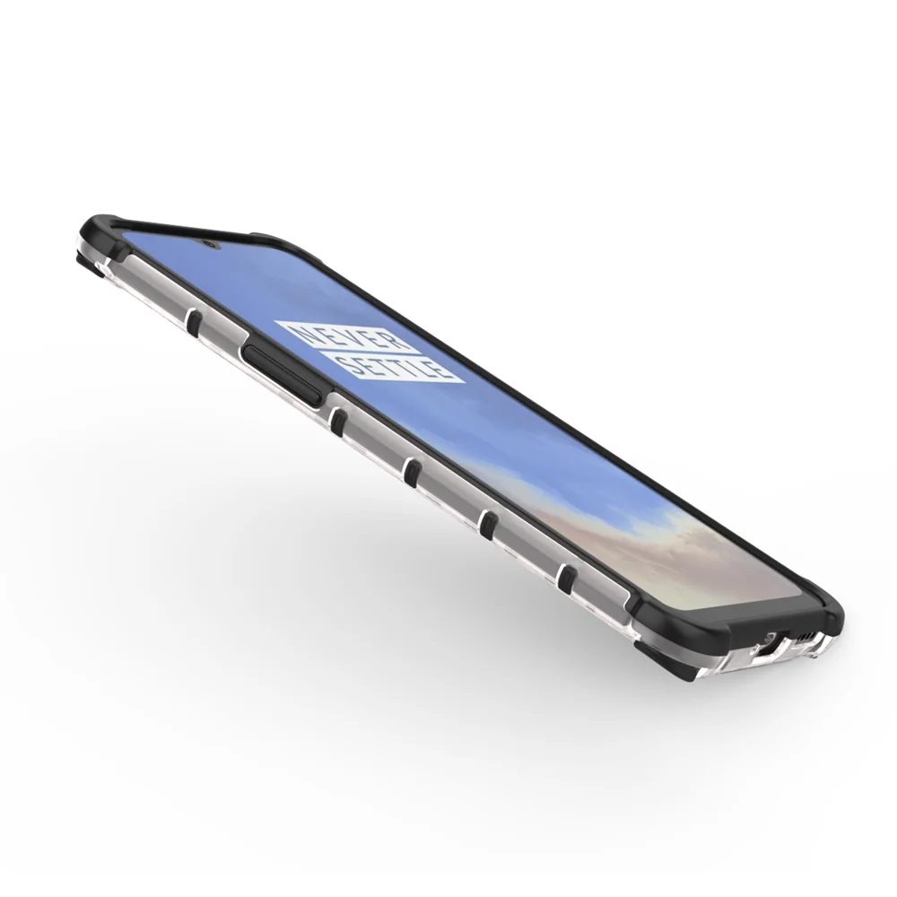 Для Etui Oneplus 7T чехол для телефона соты из гибридного материала на основе ТПУ и ПК Защитный чехол для Oneplus 7T 1+ 7T Funda противоударный прозрачный чехол