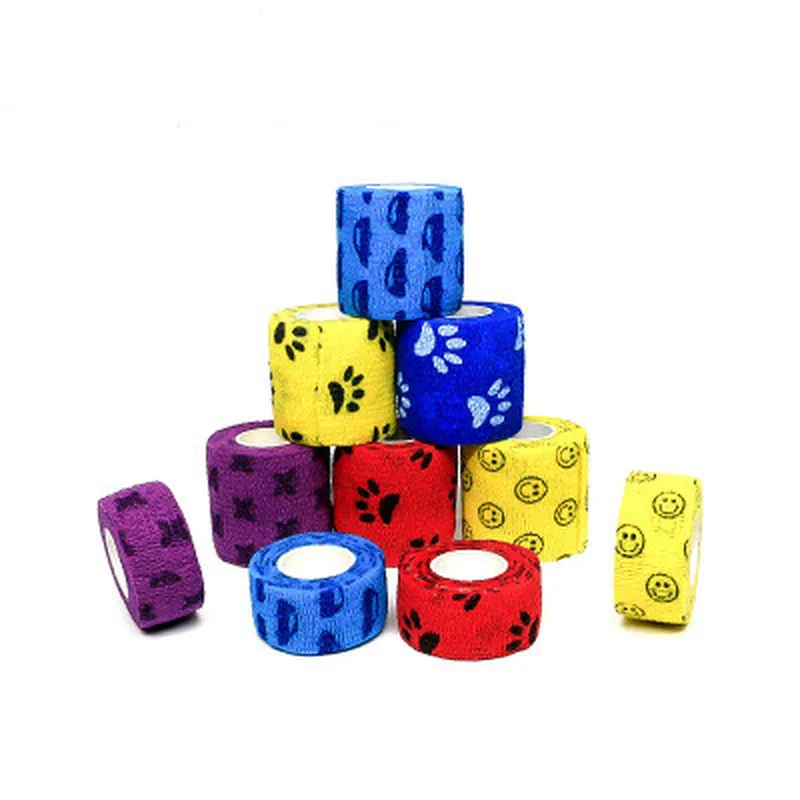 Vendaje elástico con patrón de dibujos animados, cinta deportiva Elastoplast, muscular de emergencia, herramienta de primeros auxilios, rodilleras, 5cm x 4,5 m