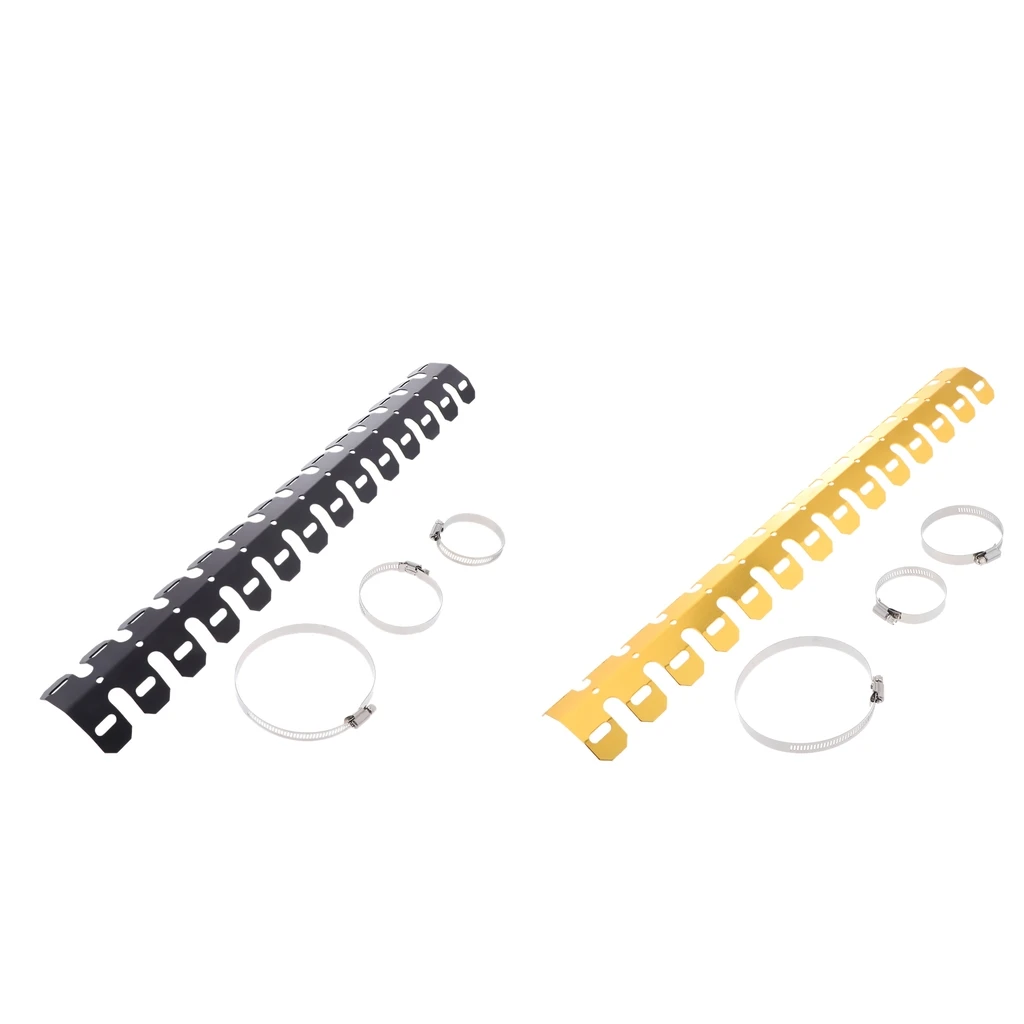 

2 Sets 60cm Motorcycle Exhaust Pipe Protector Guard Heat Shield