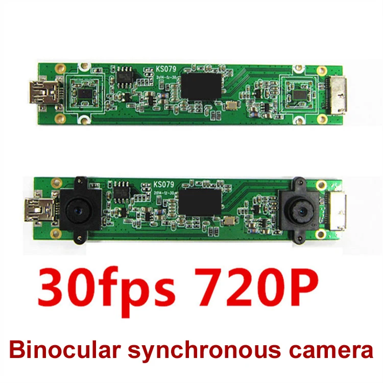 USB 720P бинокулярный модуль камеры базовый 70 мм VR приложение 3D диапазон OpencV для