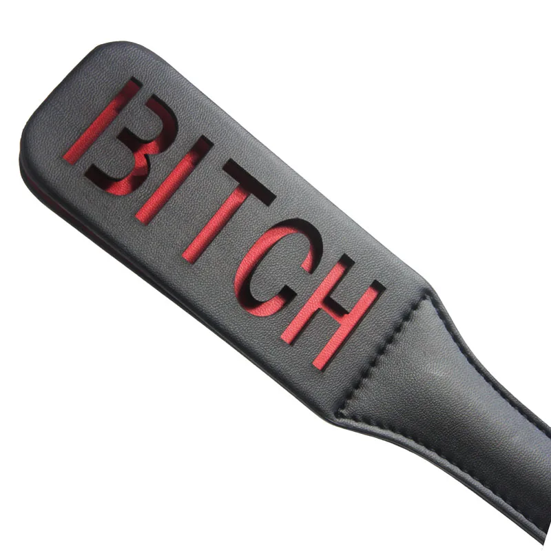 Косплей Связывание бутик кожа сука сердце весло SM Flog Spank Paddle Beat покорный раб курчавый фетиш бдсм кнут секс игрушка