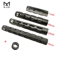 Tactical 7 10 12 15-inch Free Floating M-LOK Handguard Thread 308 Steel Nut Rifle AR15 M4 M16 .223 5.56 Hunting Accessories