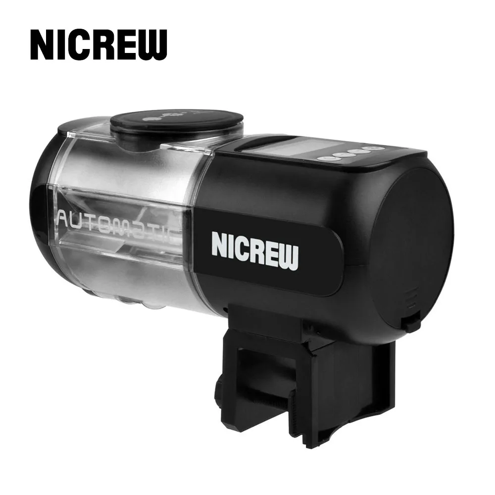 

NICREW Electronic Automatic Fish Feeder Food Dispenser Timer Automatic Particular dampproof Multiple timing Flexible quantify