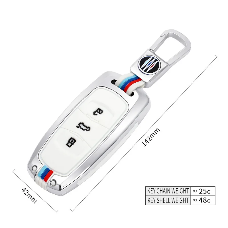 Copertura della cassa chiave a distanza dell'automobile per Geely Atlas Boyue NL3 EX7 Emgrand X7 SUV SUV GT GC9 accessori Shell Fob protetto - H86bf581b8f8045378bdd47e1a505e3582