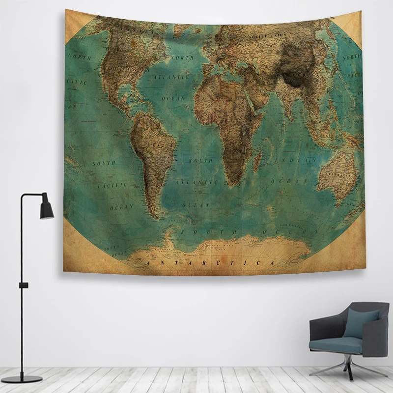 Карта стены Ttapestry висячие украшения богемный пляжный коврик фермерский дом Декор общежития МАНДАЛА ГОБЕЛЕН колдовство хиппи
