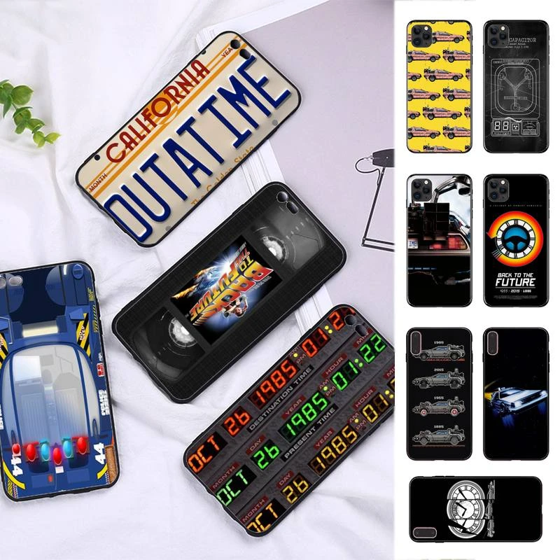 13 pro max cases Back To The Future Time Machine Phone Case for iphone 13 8 7 6 6S Plus X 5S SE 2020 XR 11 12 pro XS MAX case iphone 13 pro max