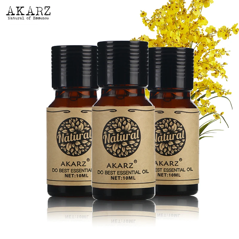 

AKARZ Cinnamon Chamomile Magnolia essential oil sets Top Brand For Skin Body Care Aromatherapy Massage Spa 10ml*3