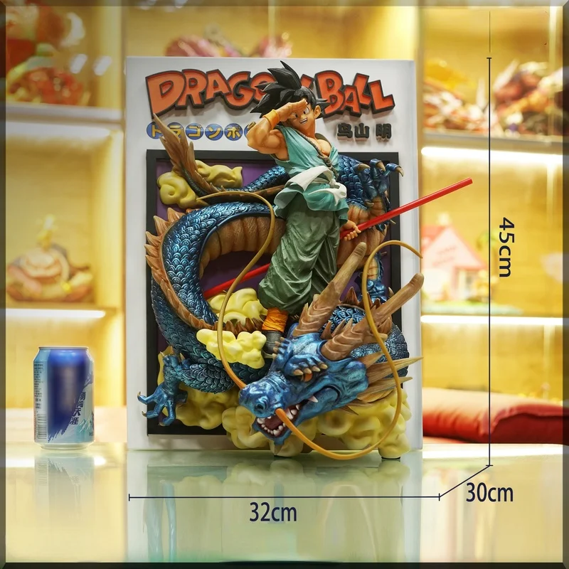 Статуя Bandai Dragon Ball Stick Сон Гоку ручная работа ограниченная серия модель из смолы 45