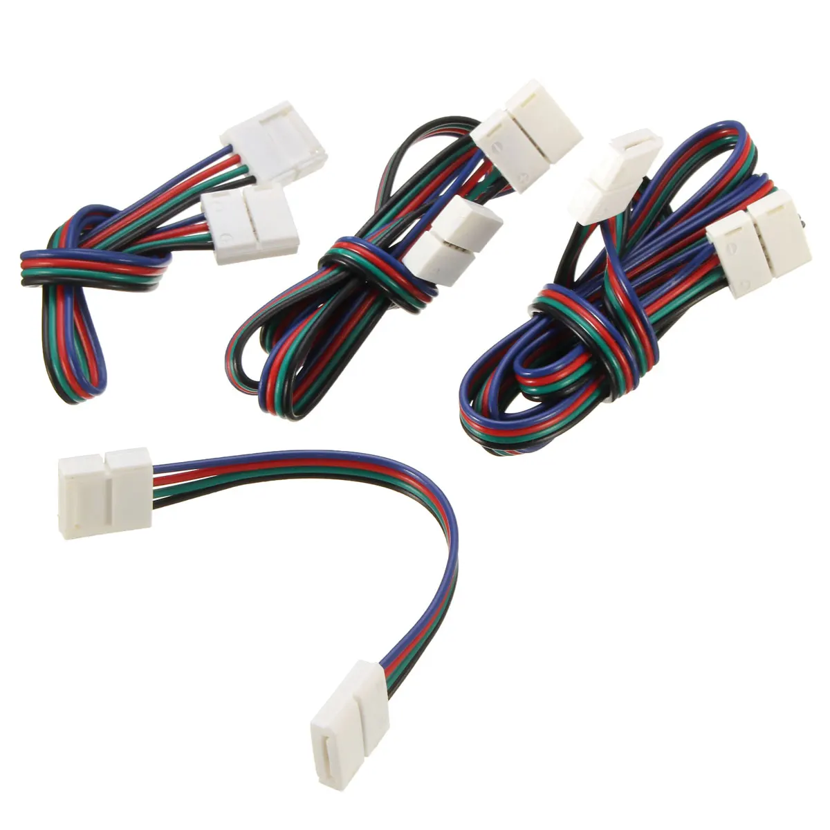 RGB светодиодные полосы света аксессуары адаптер разъем 4 Pin RGB Соединительный кабель провод-удлинитель для SMD5050 светодиодные полосы света