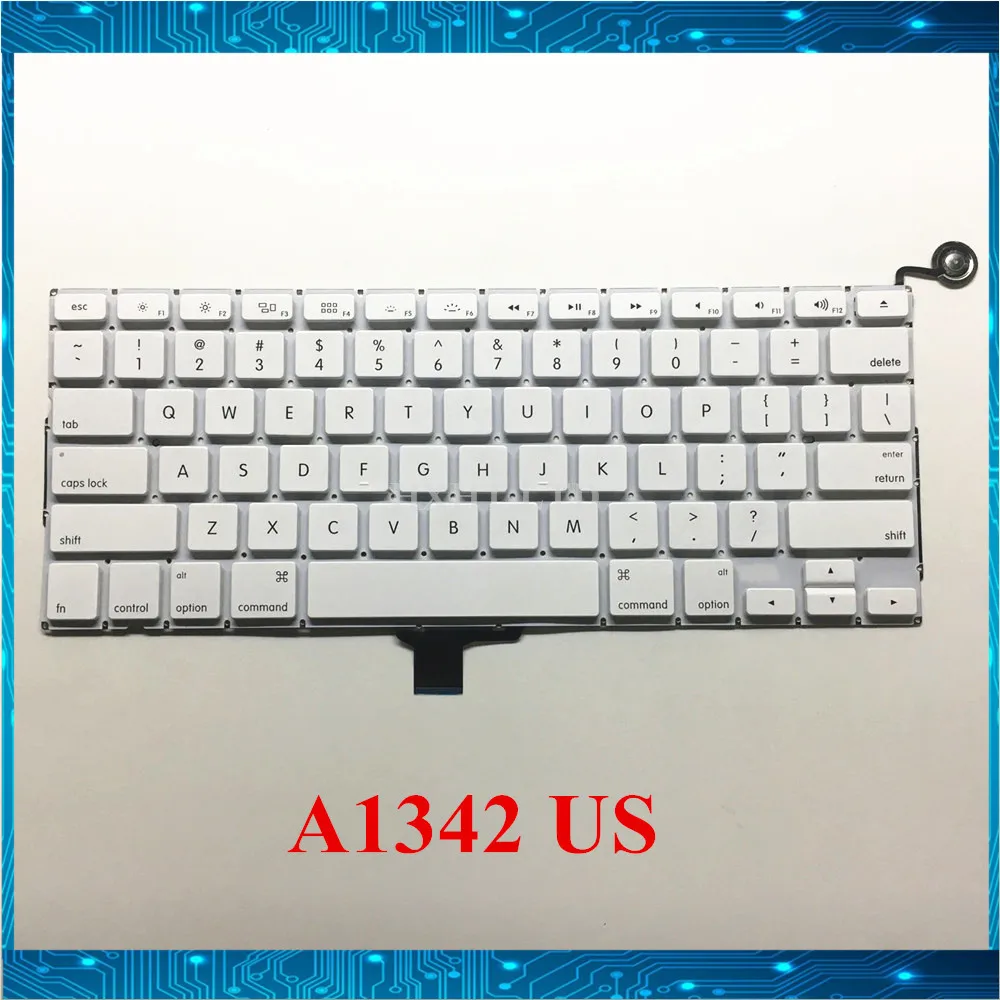 Новая клавиатура для MacBook 13 &quotA1342 США Великобритания английская белая MC207 MC516 EMC 2350