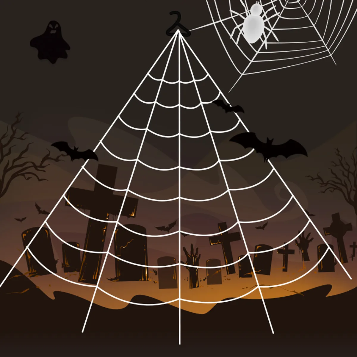 

Giant Stretchy SpiderWeb Halloween Cobweb Terror Party Decoration Bar Haunted House Halloween Spiders Web Halloween Decor