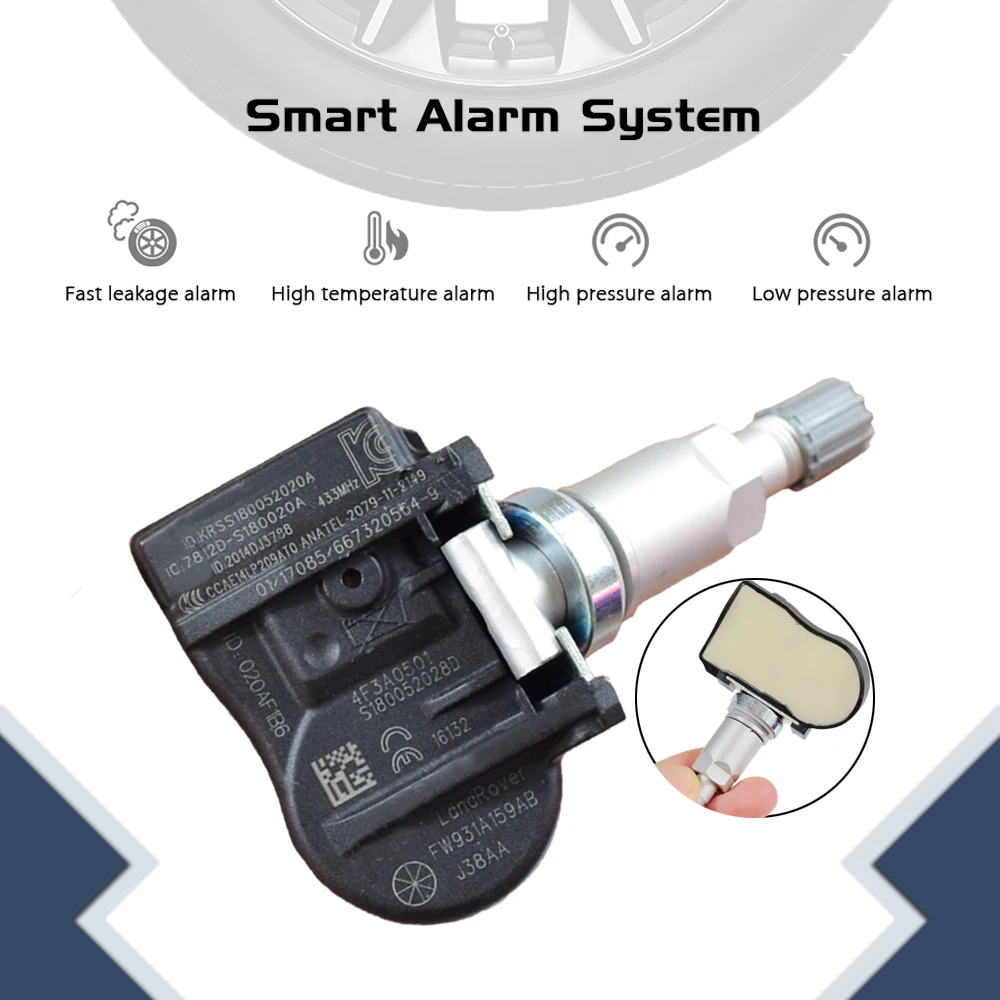 Датчик давления в шинах для Ford Fiat Land Rover Jaguar Peugeot Citroen датчик TPMS 433 МГц 9681102280 FW931A159AB 1