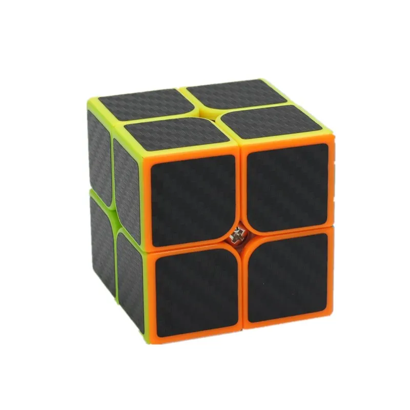 Zcube Magic Cube 2x2x2 2x2 наклейка из углеродного волокна высокого качества профессиональная скорость разноцветный волшебный куб игрушки для детей и взрослых