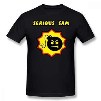 

one yona Serious Sam T-Shirt Serious Sam Replica T Shirt 100 Cotton Summer Tee Shirt Men Cute XXX Short-Sleeve Printed Tshirt