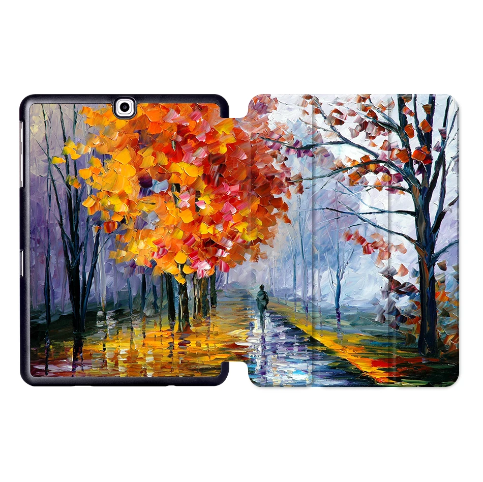 MTT чехол для планшета с масляным рисунком для samsung Galaxy S2 9,7 ''SM-T810 T813 T815 T819 складной магнитный защитный чехол из искусственной кожи с подставкой - Цвет: SS13