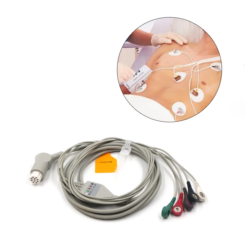 Быстрая! BERRY Detax ECG кабель 5 свинец