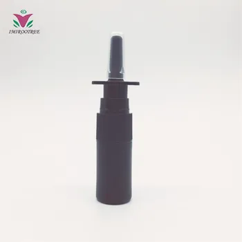 

10pcs/lot 5ml Black plastic nasal mist spray bottle liquid medicine bottles for pharmaceutical packaging