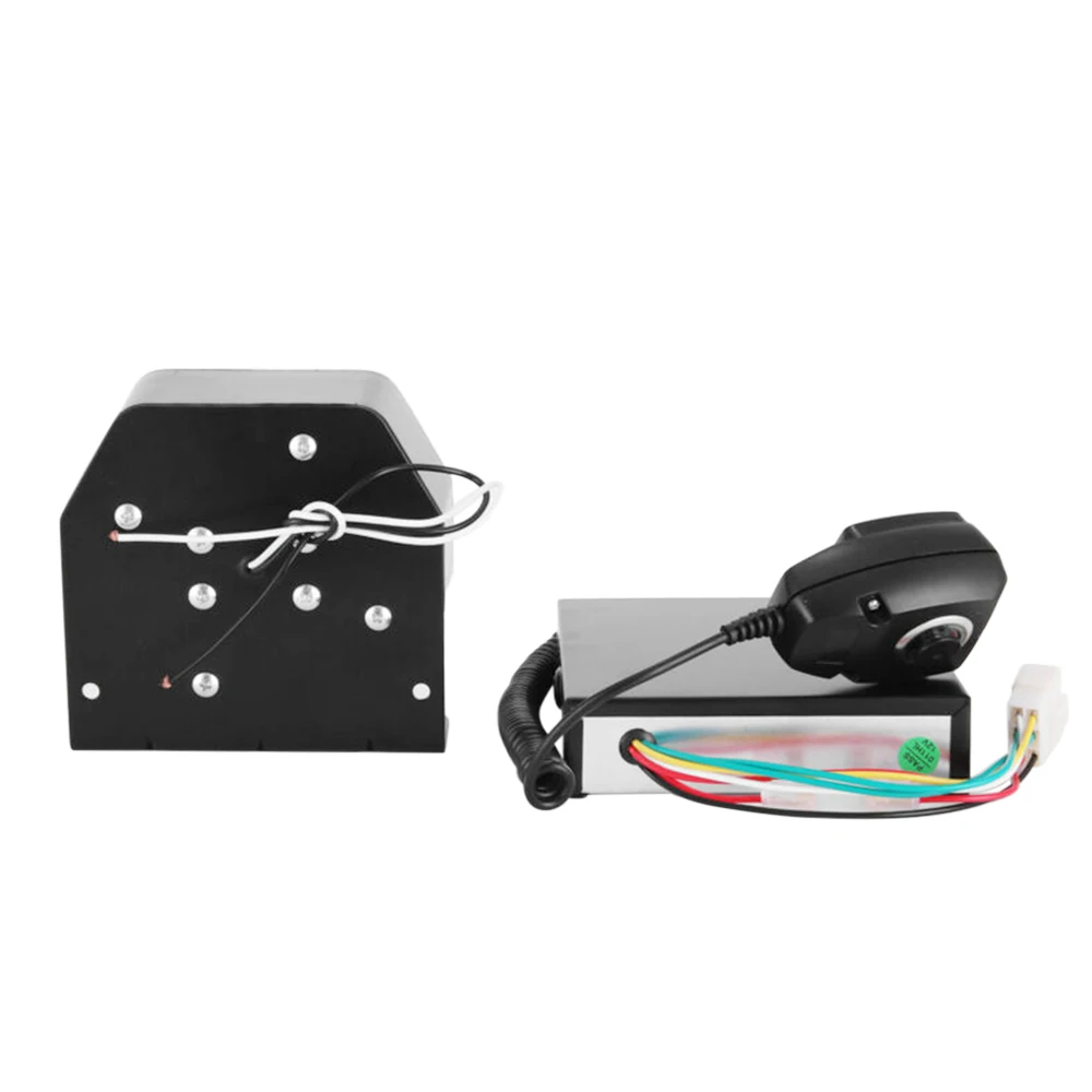200W 8 Tones Loud Car Warning Alarm Polices Fire Siren Speaking Horn PA Speaker MIC System