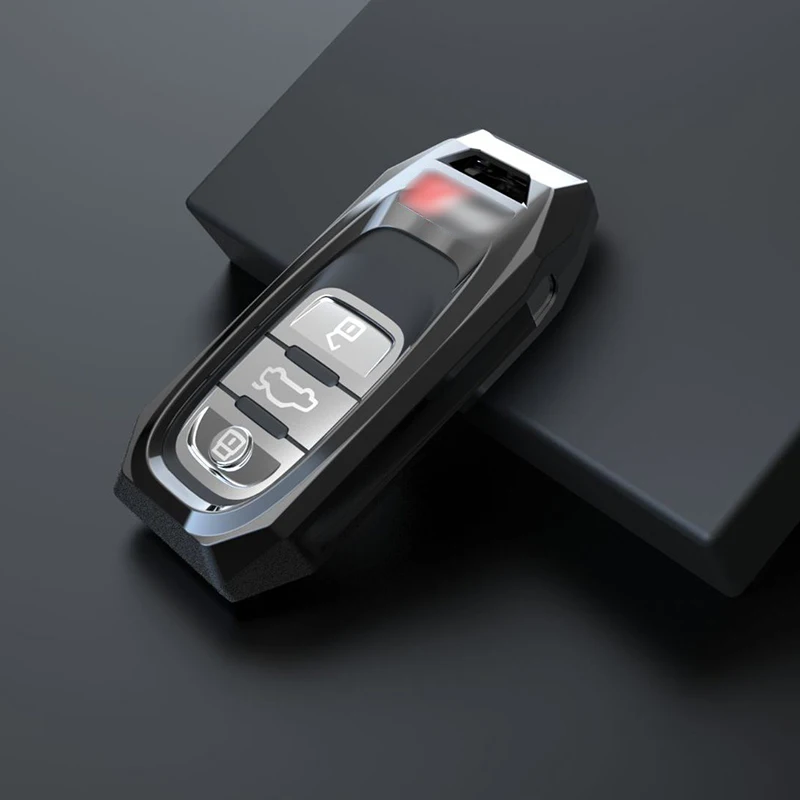 1 Pcs Zinc Alloy Car Key Case Cover for Audi A1 A3 8P 8V 8L A4 A4L B6 B7 B8 A5 8T A6 C5 C6 C7 A7 4G A8 4E D3 D4 8N 8J Q5 Q7 TT