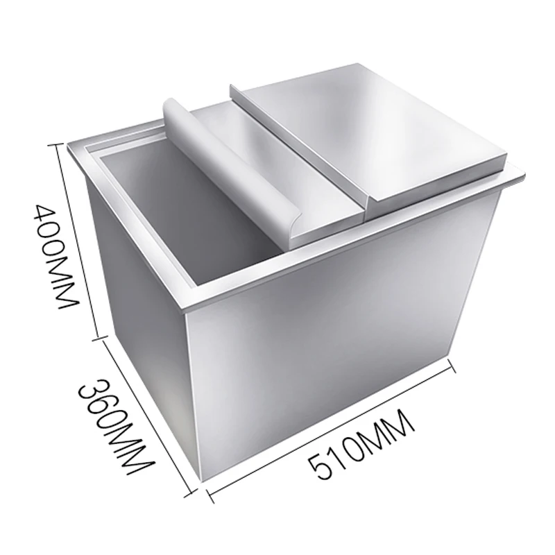 Coffee shop special ice storage 304 stainless steel milk tea shop water bar KTV bar Internet cafe ice storage tank 4
