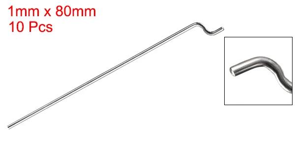 Steel Z Pull/Push Rods 10pcs 1mm Diameter 80/180/300/400mm For RC Airplane Boat Replacement