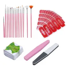 5 шт./компл. набор для наращивания ногтей ручка для полировки ногтей Губка пилки Форма для ногтей аксессуары для ногтей маникюрный набор