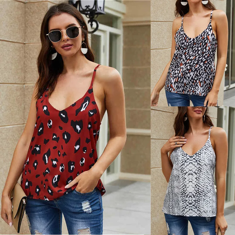 

Womenâ€˜sâ€™ top new V-neck camisole loose waistcoat top casual fashion vest women