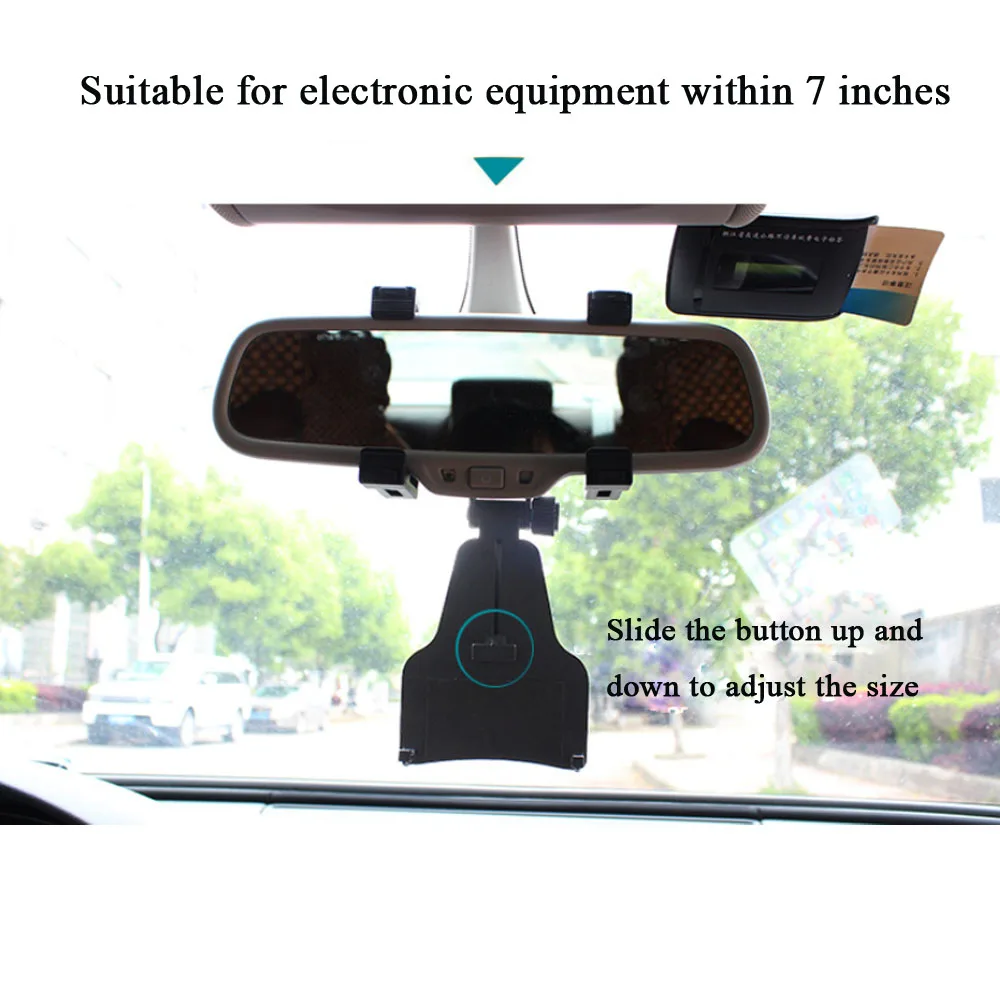 

Universal Car Rear-view Mirror Stand Holder Adjustable Bike Handlebar Phone Mount Motorcycle Rear View Mirror Phone Holder