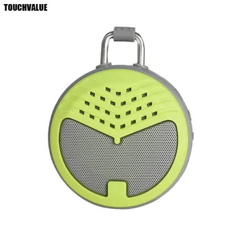 

Round Waterproof Portable Bluetooth Speaker Wireless Outdoor Subwoofer With Hanging Buckle Microphone Support TF Card