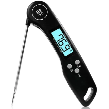 

Meat Thermometer, Instant Read Thermometer Digital Ultra Fast Kitchen Cooking Food Candy Thermometer with Backlight