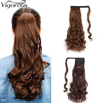 

Vigorous Long Synthetic Ponytail Blonde Wavy 12 Colour Extension Corn Ponytail Hairpiece