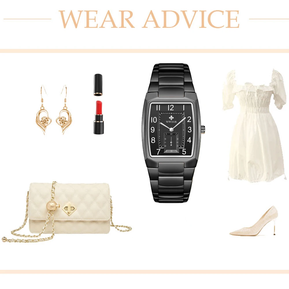 WWOOR 2021 Women Bracelet Watch Fashion Geneva Designer Japan Quartz Stainless Steel Female Gift Wrist Watches Relogio Feminino