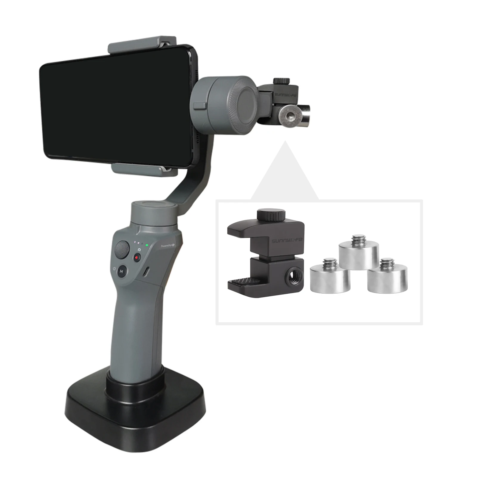 

Sunnylife Handheld Gimbal Balance Counterweight Clip for DJI OSMO Mobile 2/ Smooth 4/ Vimble 2 Smartphone Stabilizers Accessory
