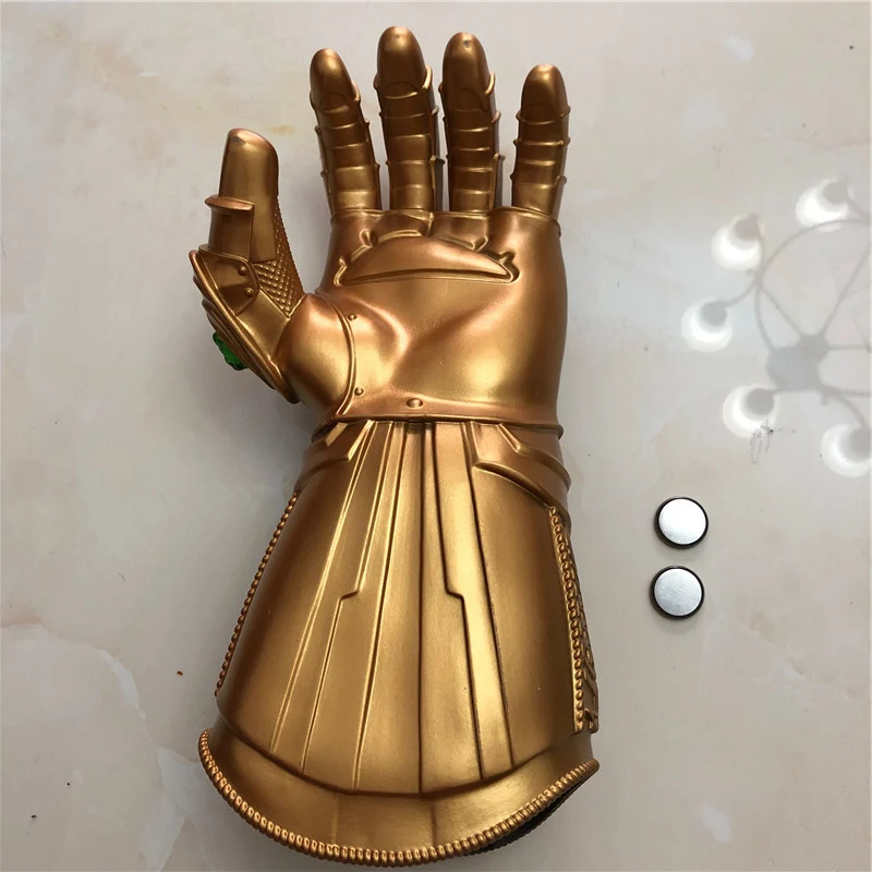 The Thanos Endgame 4 Gauntlet Косплей Костюм камни светодиодная перчатка с крагами Хэллоуин Рождественский подарок