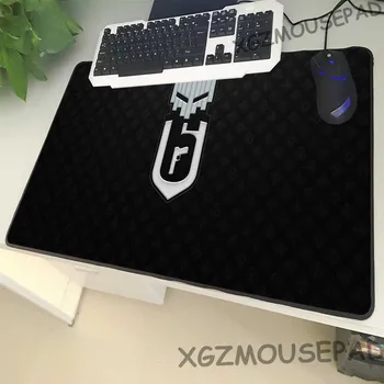 

XGZ Russia Large Size Black Gaming Mouse Pad Lock Side Robot Pistol Printing Laptop PC Table Mat Rubber Non-slip Big Promotion