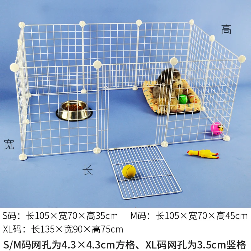 Собачий забор, комнатное ограждение, изолирующая дверь, маленькая собачка Тедди, ограждение кролика, питомца, кошки, ободок, клетка, забор - Цвет: Черный