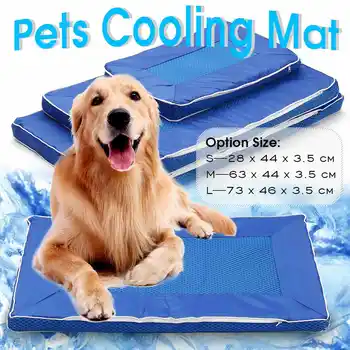 

Cooling Summer Pad Mat For Dogs Cat Blanket Sofa Dog MatBreathable Pet Dog Bed Summer Washable For Small Medium Large Dogs