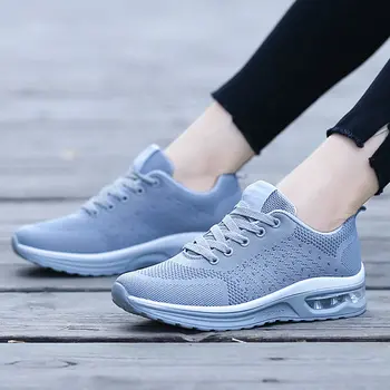 

Sneakers Shoes Men Women Lightweight Running Shoes Fly Weave Air Cushion Outdoor Couple Casual Sports Walking Running Shoes