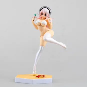 

Anime Super Sonico White Swimsuit Ver PVC Action Figure Collectible Model doll toy 16cm