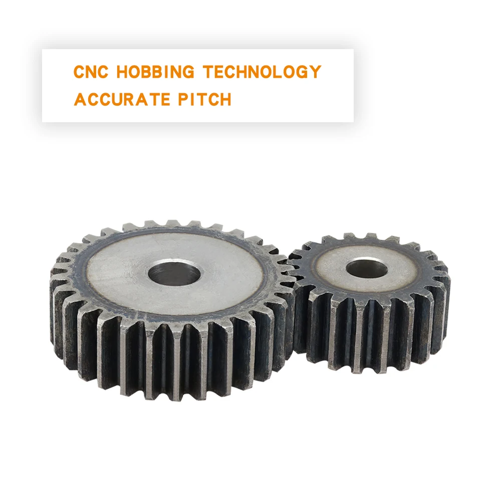 Pinion Gears 1.5M-23T/24T/25T/26T/27T/28T/29T/30T/31T/32T SC45# Carbon Steel Cylindrical Gear High Frequency Quenching Teeth