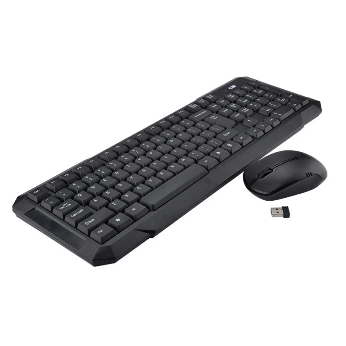 2.4G Wireless Keyboard Mouse Combo with USB Receiver for Desktop Computer PC Laptop OUJ99