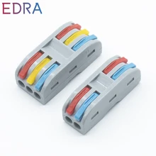 10/30/50/100 Pcs Quick Wire Connector Mini Fast Universal Compact Wiring Cable Connector Push-in Terminal Block PCT-222/223