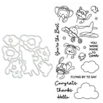 

Pilot Metal Cutting Dies Stencils for DIY Scrapbooking Album Paper Card Crafts Embossing 95AA