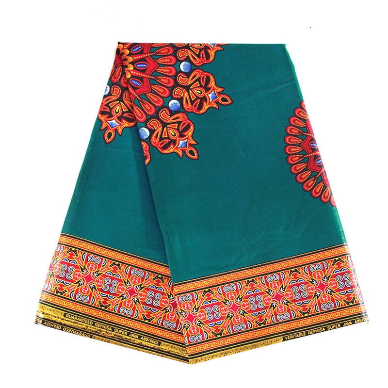 Африканская настоящая восковая ткань с двойной печатью для шитья платья полный хлопок 6 ярдов Анкара настоящая голландская восковая ткань для женщин 332b