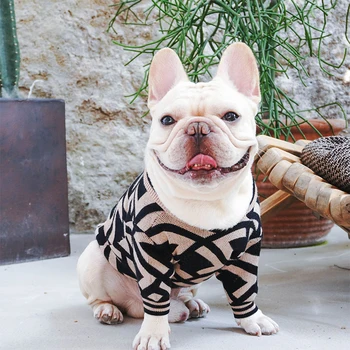 

Fashion Letter French Bulldog Warm Sweater Pet Dog Clothes for Samll Dogs Vip Dropshipping